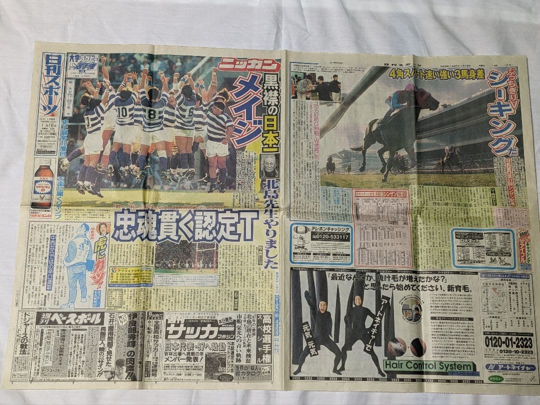 シーキングザパール　武豊　競走馬　写真パネル　額縁入り　スポーツ新聞付き