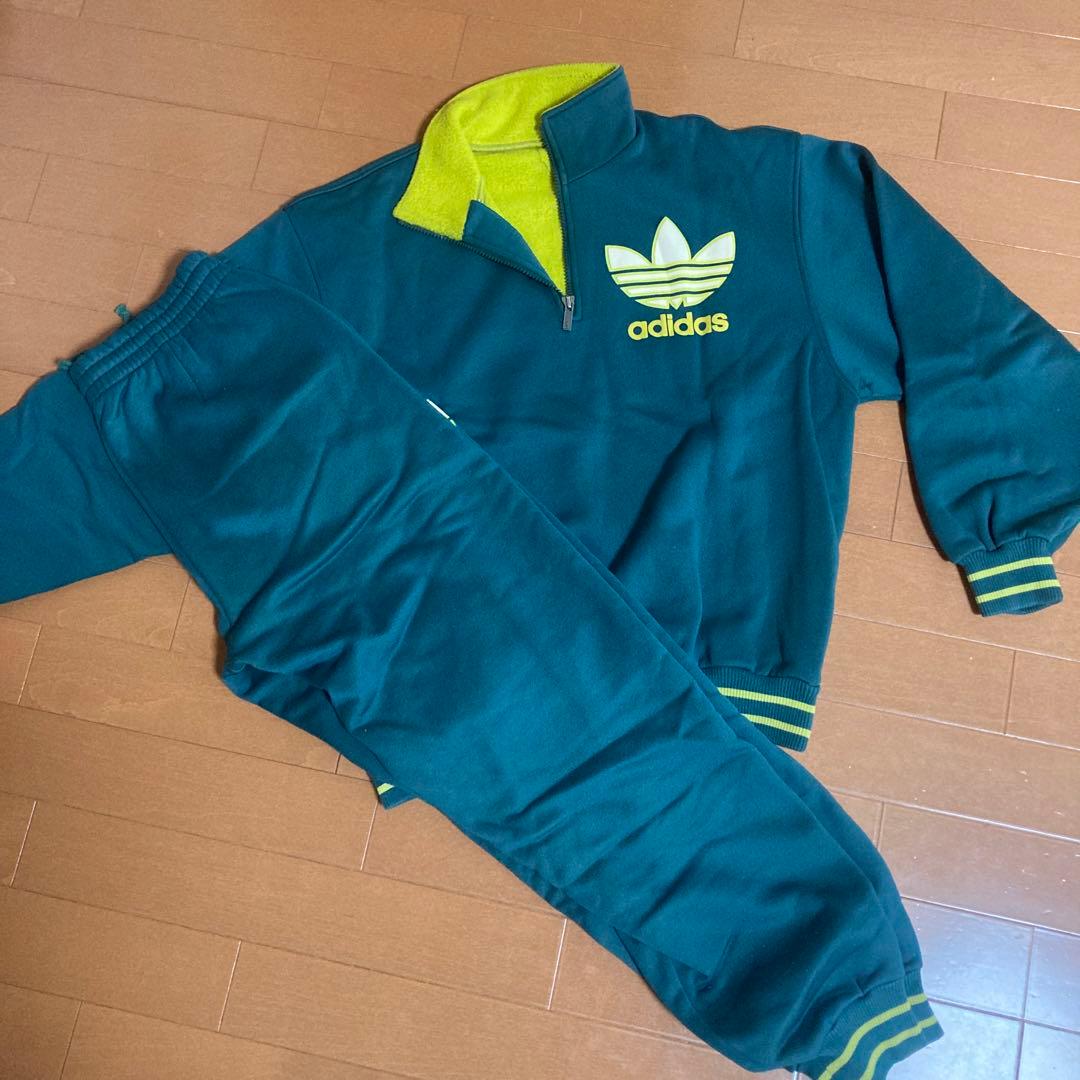 adidas ジャージ　っぽいやつLサイズ ダークグリーン