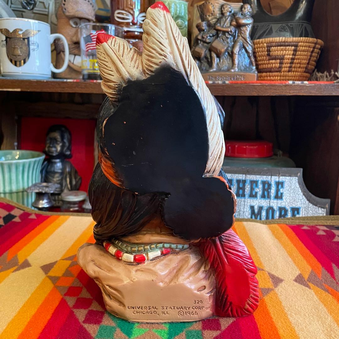 希少レア！60's ネイティブアメリカン像　USAアンティークナバホ族アリゾナ州