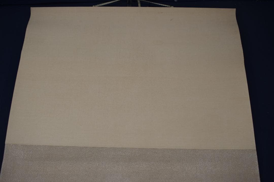 英靖/早春図/山湖図/春景風景図/岩絵具/横物/掛軸☆宝船☆Z-344