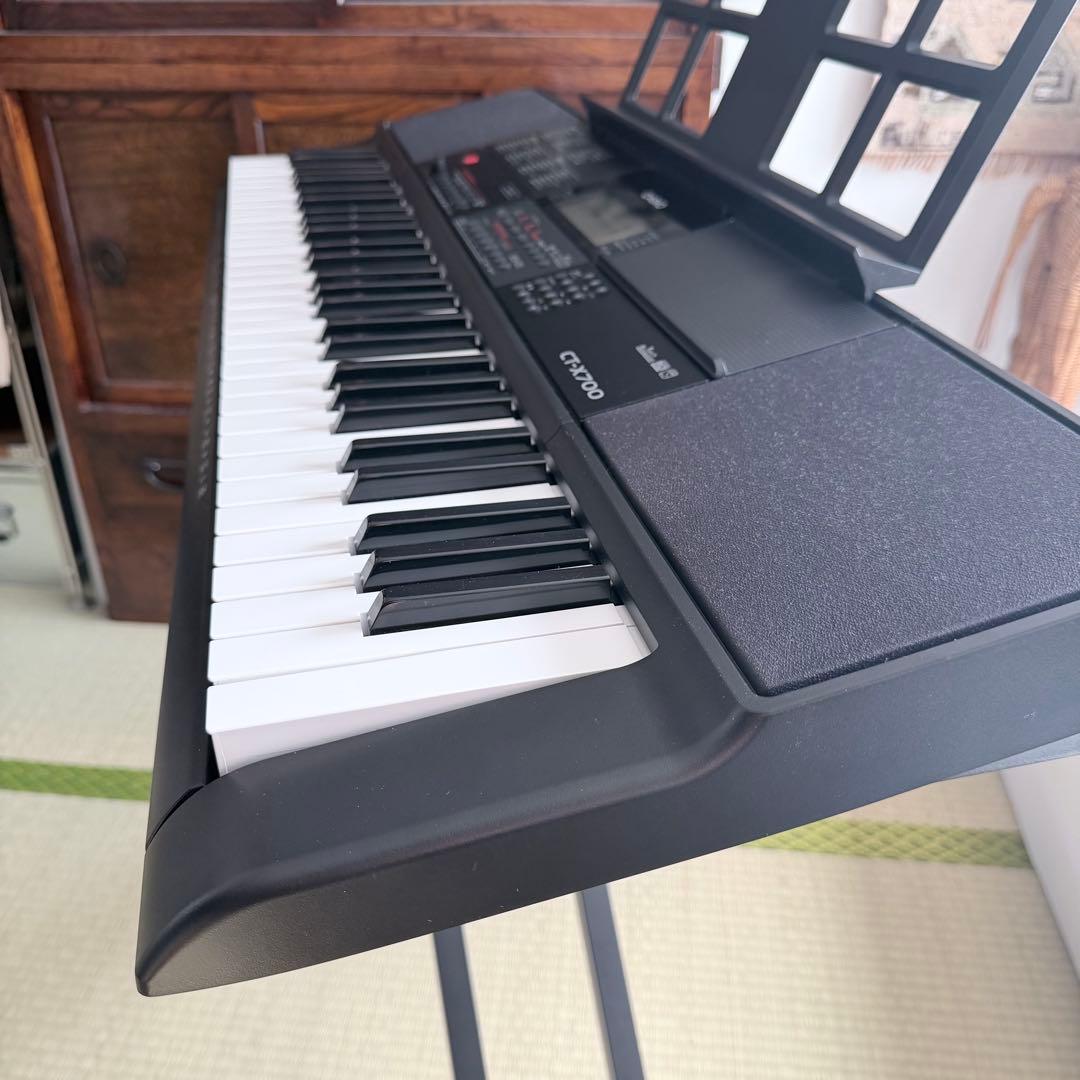 【美品】CASIO CT-X700 電子キーボード アダプタ 譜面立て スタンド