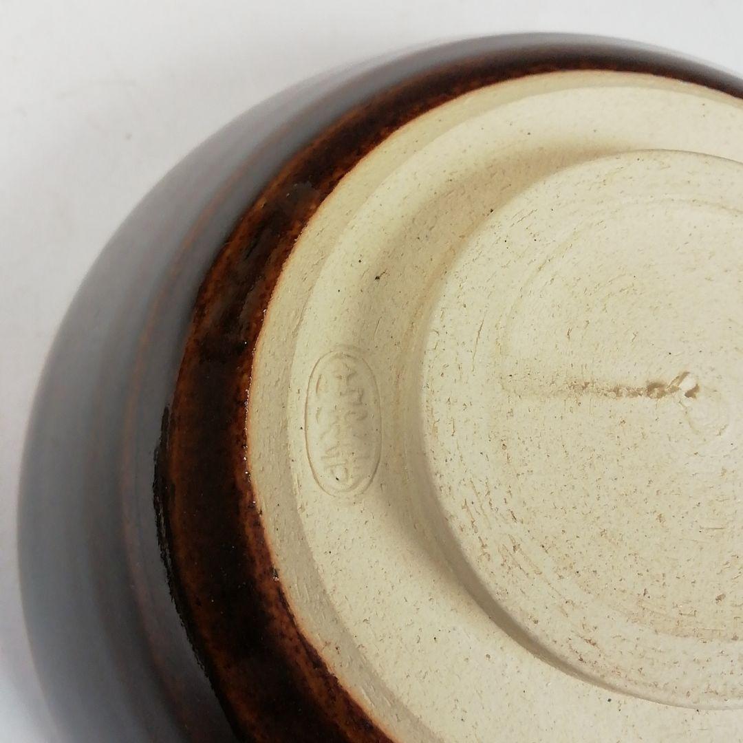 Ｗ１３５　数茶碗　五客『天目色絵つぼつぼ画』『清閑寺窯　杉田祥平 造』　共箱