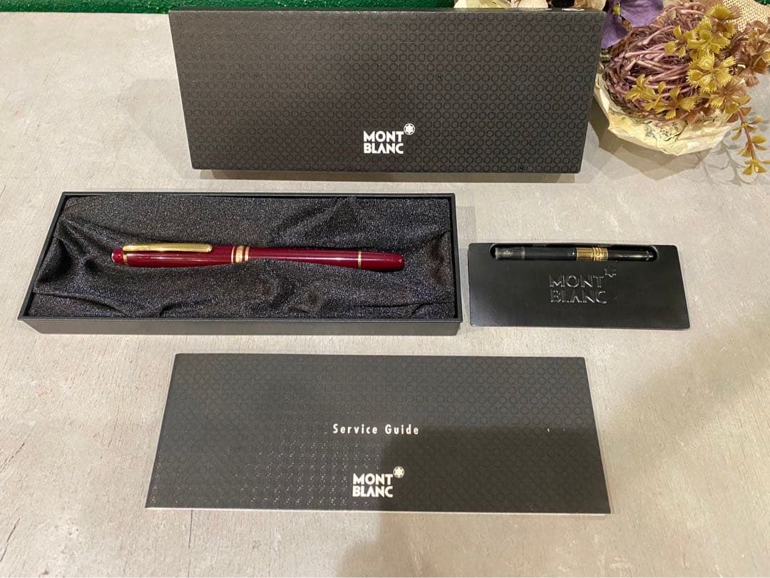 モンブラン 万年筆 マイスターシュテュック144 ボルドー 中白ルグランボルドー