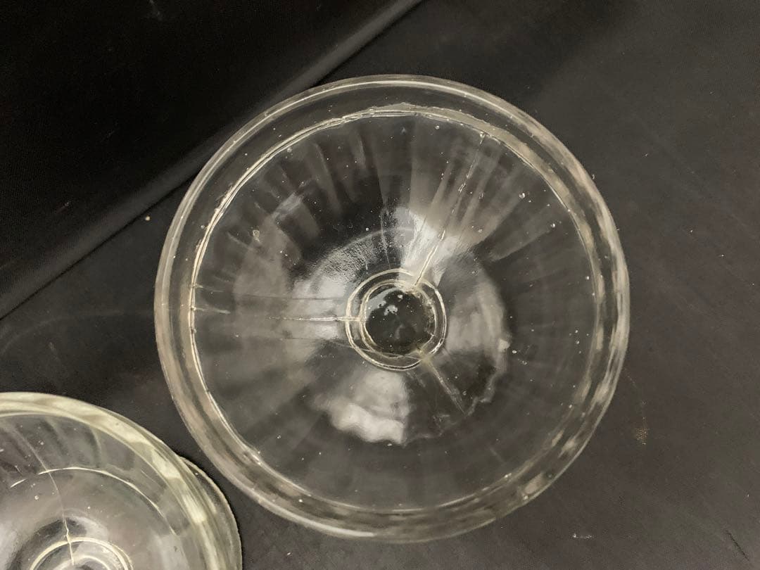 アンティーク　レトロ　かき氷ガラス　ガラスコップ　5客