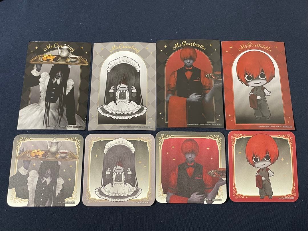 文字化化 カフェ コースター&ブロマイド 這いばい男・赤い傘の男 セット