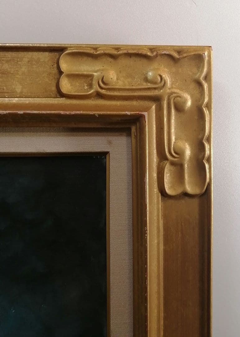 絵画　アクリル絵　キャンバス　額縁 動物　馬　原画