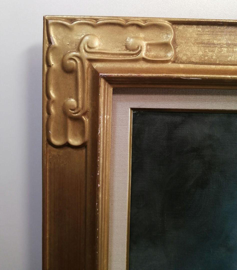 絵画　アクリル絵　キャンバス　額縁 動物　馬　原画