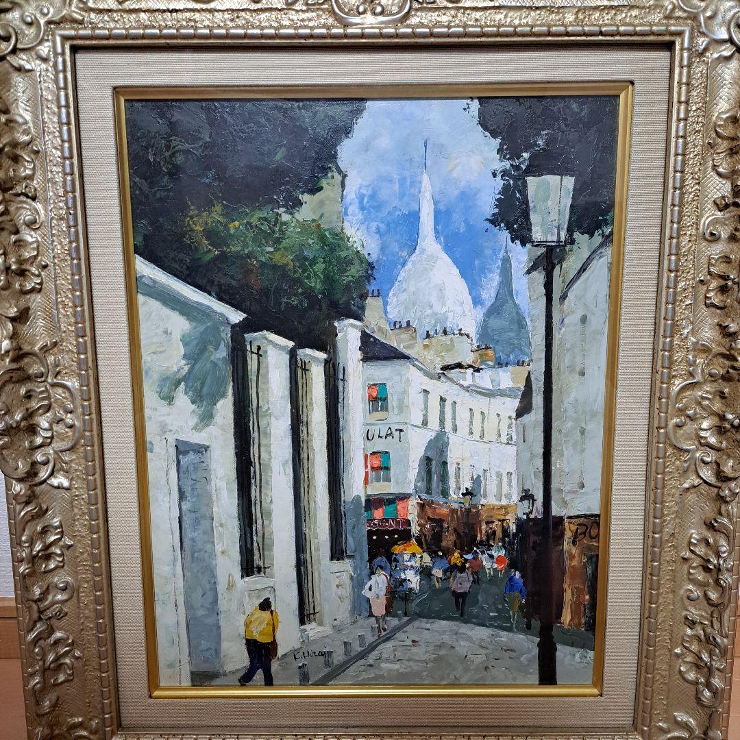 平井和夫「モンマルトルの丘」 F6号