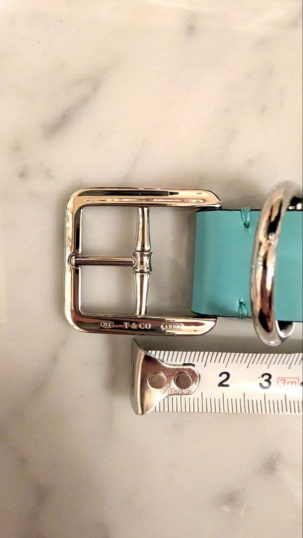 ■試着のみ 新品未使用 TIFFANY 首輪+リードセット Lサイズ 中〜大型犬