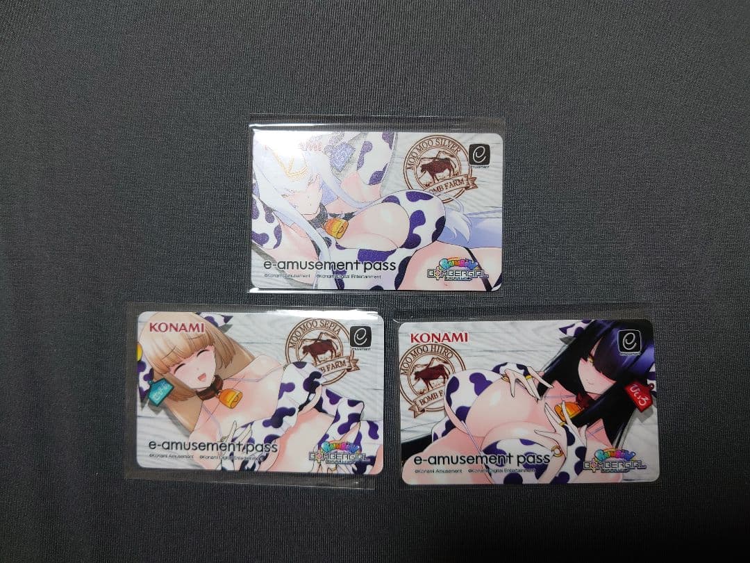 ボンバーガール e-amusement pass セピア＆シルヴァ＆ヒイロ
