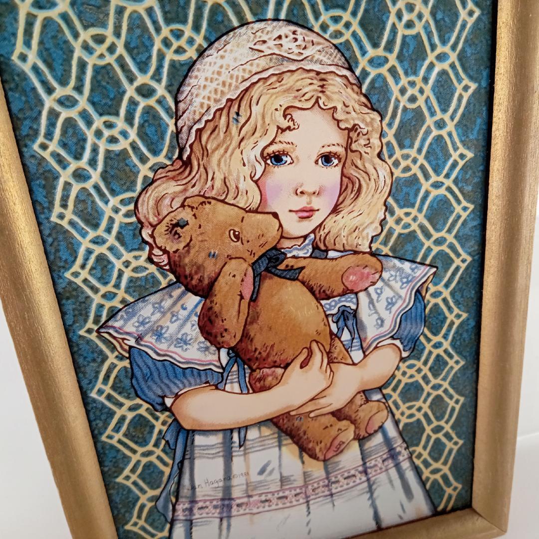 ジャン・ハガラ ステンドグラス 少女とお人形 アン　グラスマスターズ社