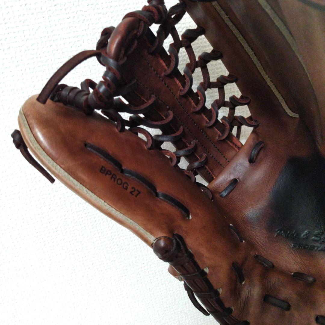 466 ZETT プロステイタス 型抜群 即戦力 硬式 外野手用グローブ