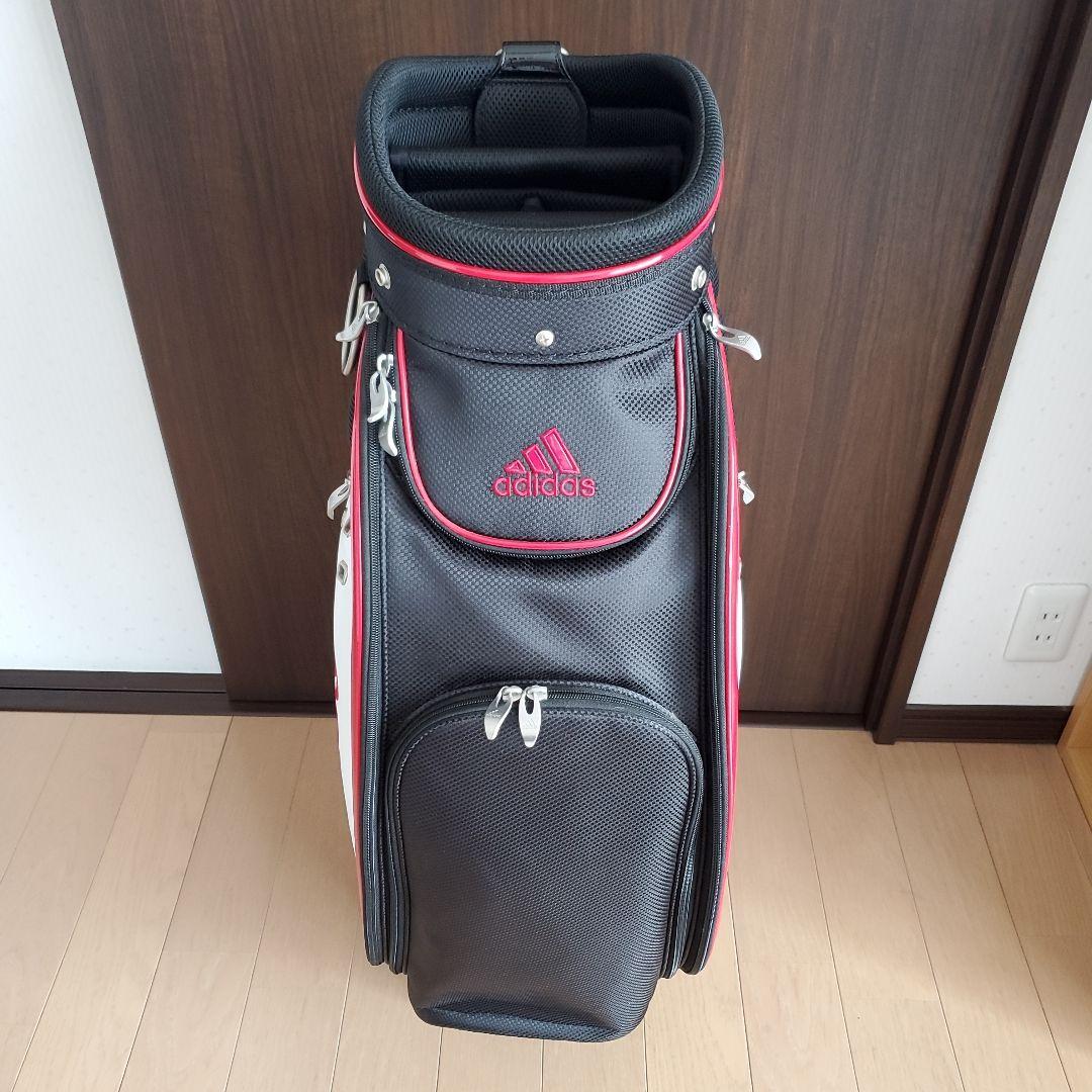 adidas キャディバッグ 黒/赤