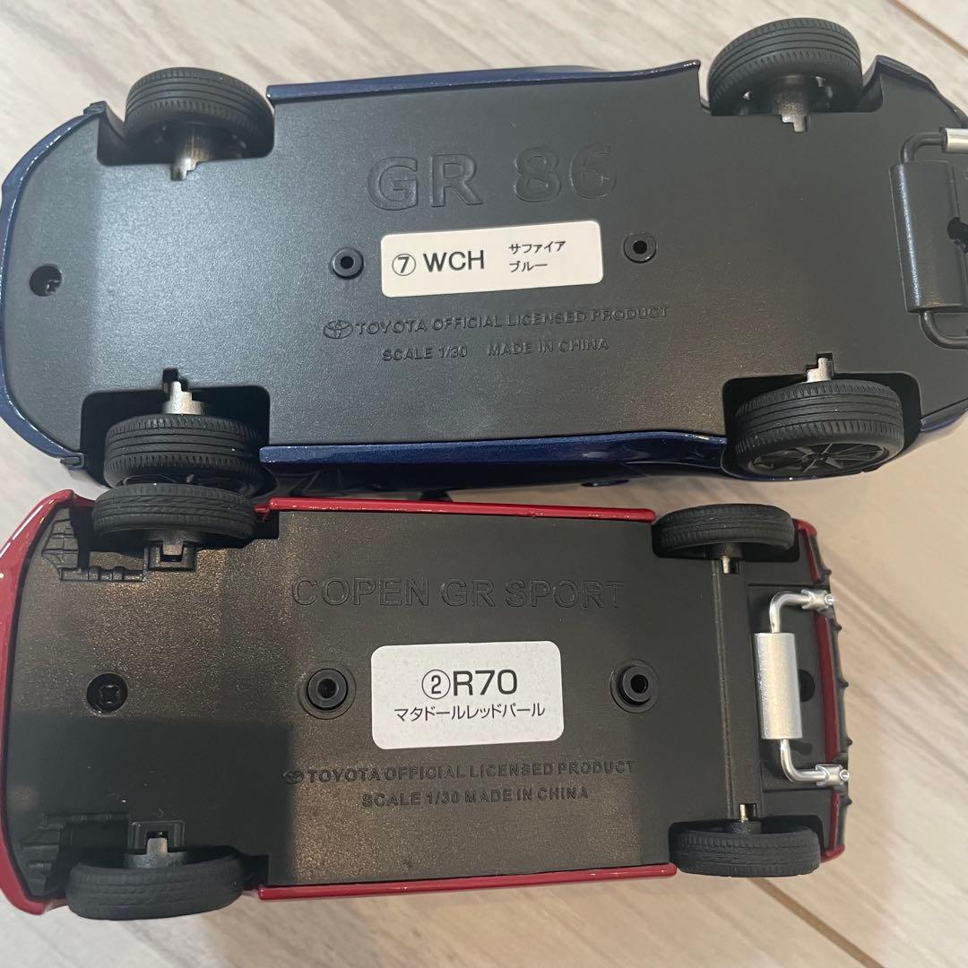 【非売品】トヨタ GR86＆COPEN★色見本ミニカー 店頭展示用 2台セット