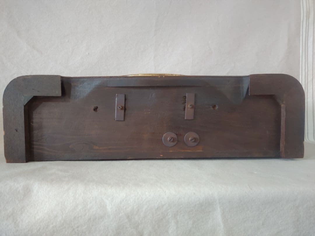 【アンティーク】マウテ Mauthe ゼンマイ式 置時計 ドイツ製 木製