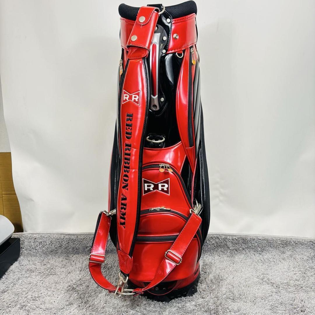 ドラゴンボール レッドリボン軍 キャディバック 赤 3点式 9.5型