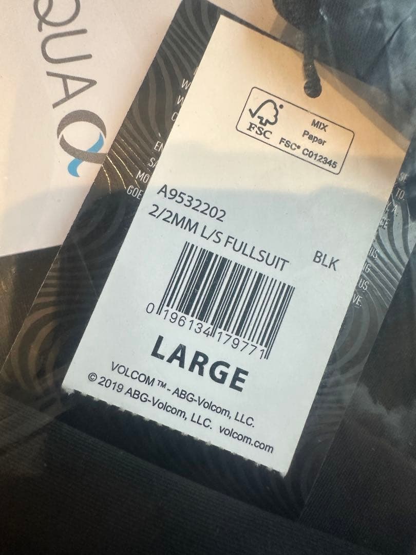 サーフィン・ボディボード Volcom 2/2MM LONG SLEEVE FULLSUIT L