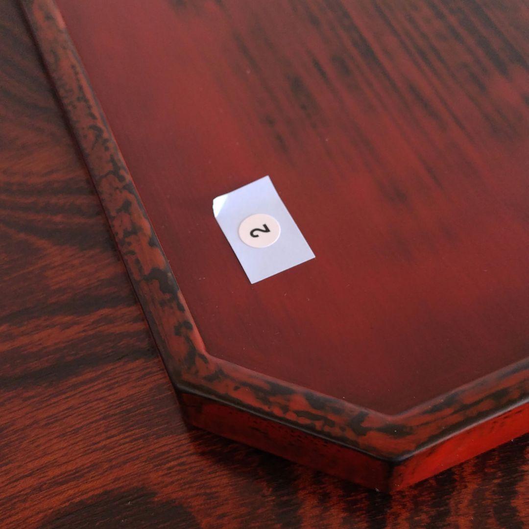 太田修嗣②洗朱根来角隅切盆