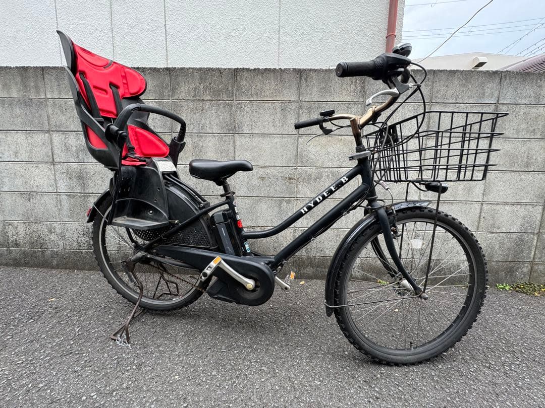 電動アシスト自転車 チャイルドシート付き ブラック　hydee.b