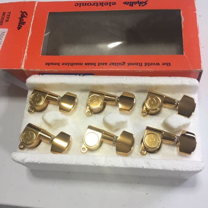 エレキギター用糸巻き(片側6 連/GOLD