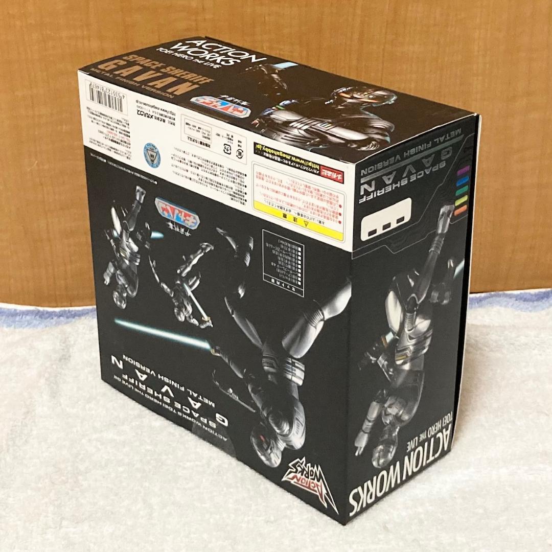 未開封 アクションワークス 宇宙刑事ギャバン メタルフィニッシュ フィギュア