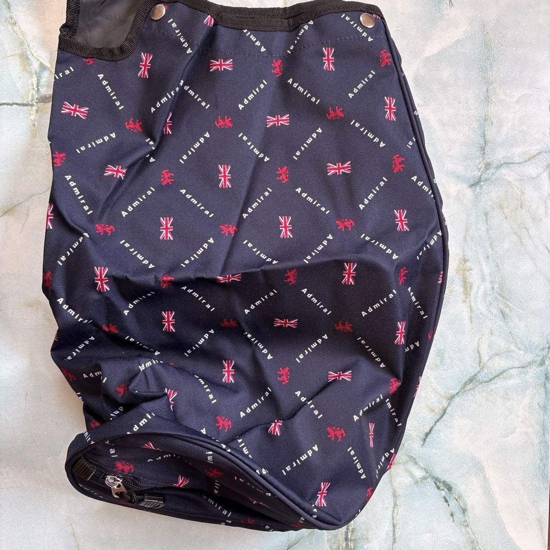 ゴルフバッグ　アドミナル　紺色　裏地赤