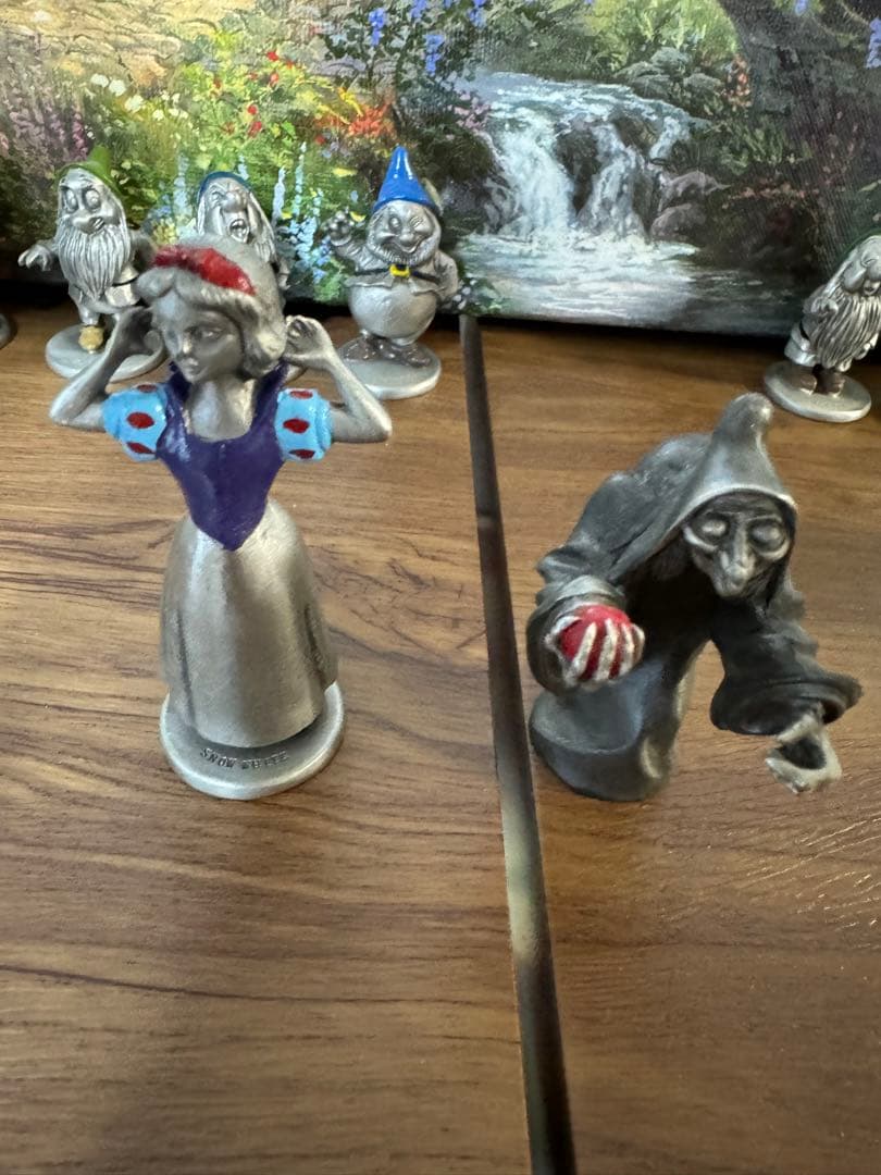 ハドソン ・ ピューター 白雪姫 7人の小人 金属 フィギュア