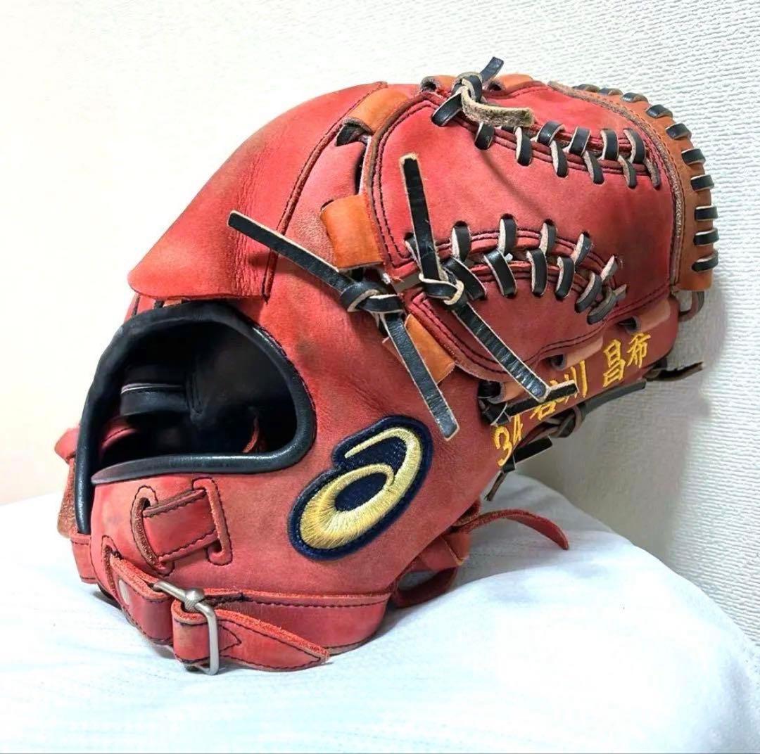 アシックス 硬式 投手 野球 グローブ プロ実使用 ゴールドステージ 谷川昌希