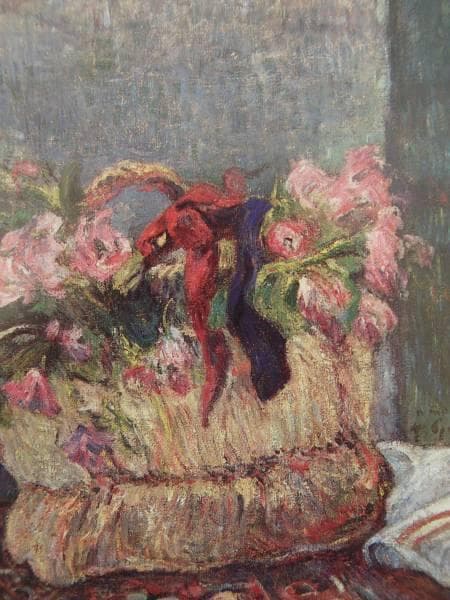 ポール・ゴーガン、かごの中のモスローズ、希少画集画、新品高級額、額装付