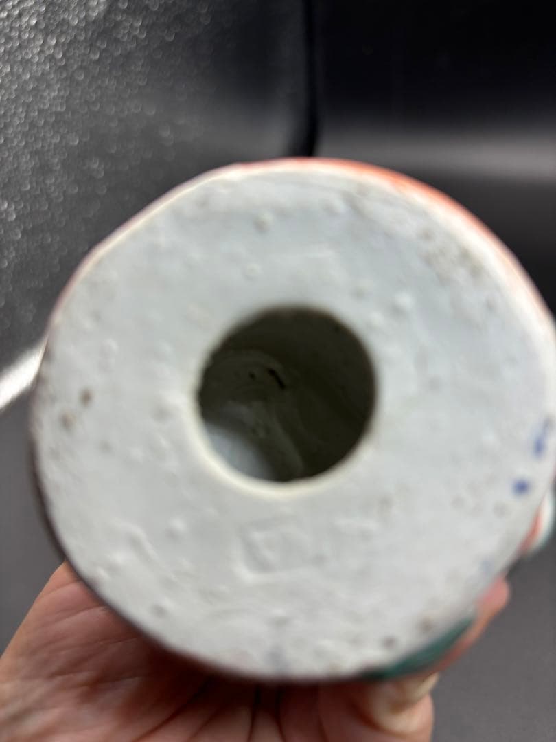 中国美術 古玩 色絵陶人形 陶器人形 高さ約18cm 置物 オブジェ 古董品