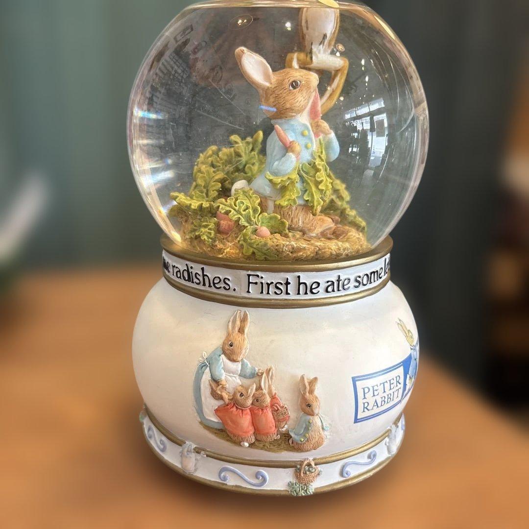 希少　ピーターラビット　スノードーム　オルゴール