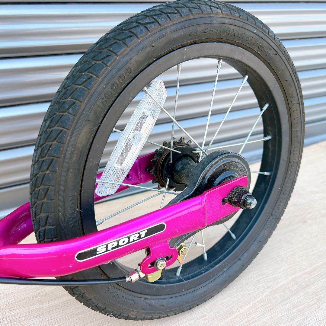 動作良好♪ STRIDER キッズバイク フューシャピンク ストライダー14X