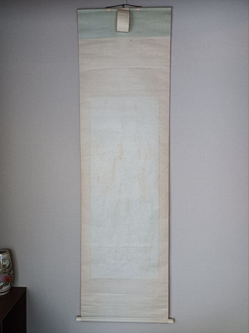 豪華 掛け軸 縁起物 福 開運 絵 龍脈 金運 山水 川 中国 風水 美術 骨董