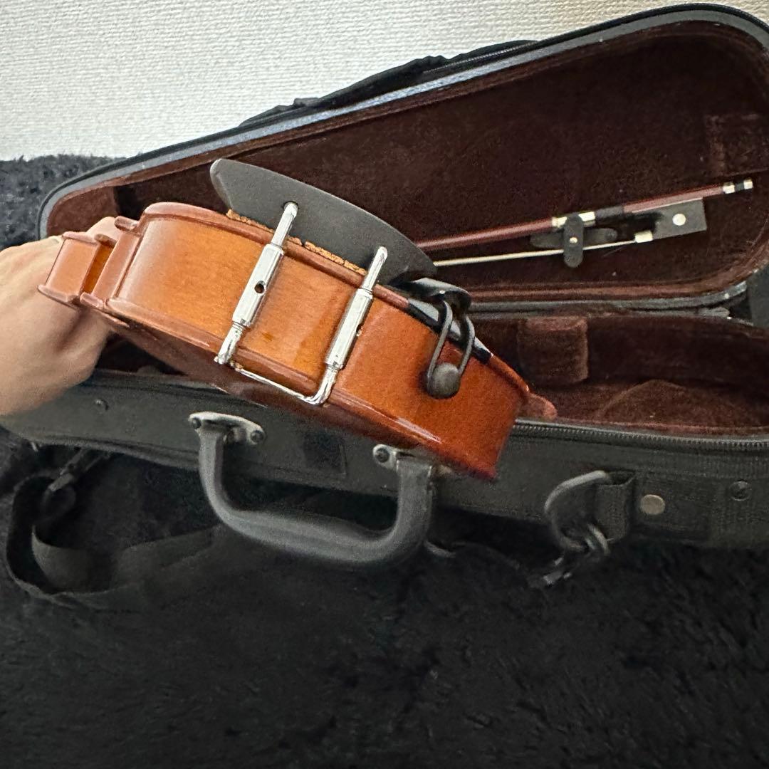 希少 バイオリン 1/16サイズ 子供用 ミニ 弦楽器 弓 ケース付属