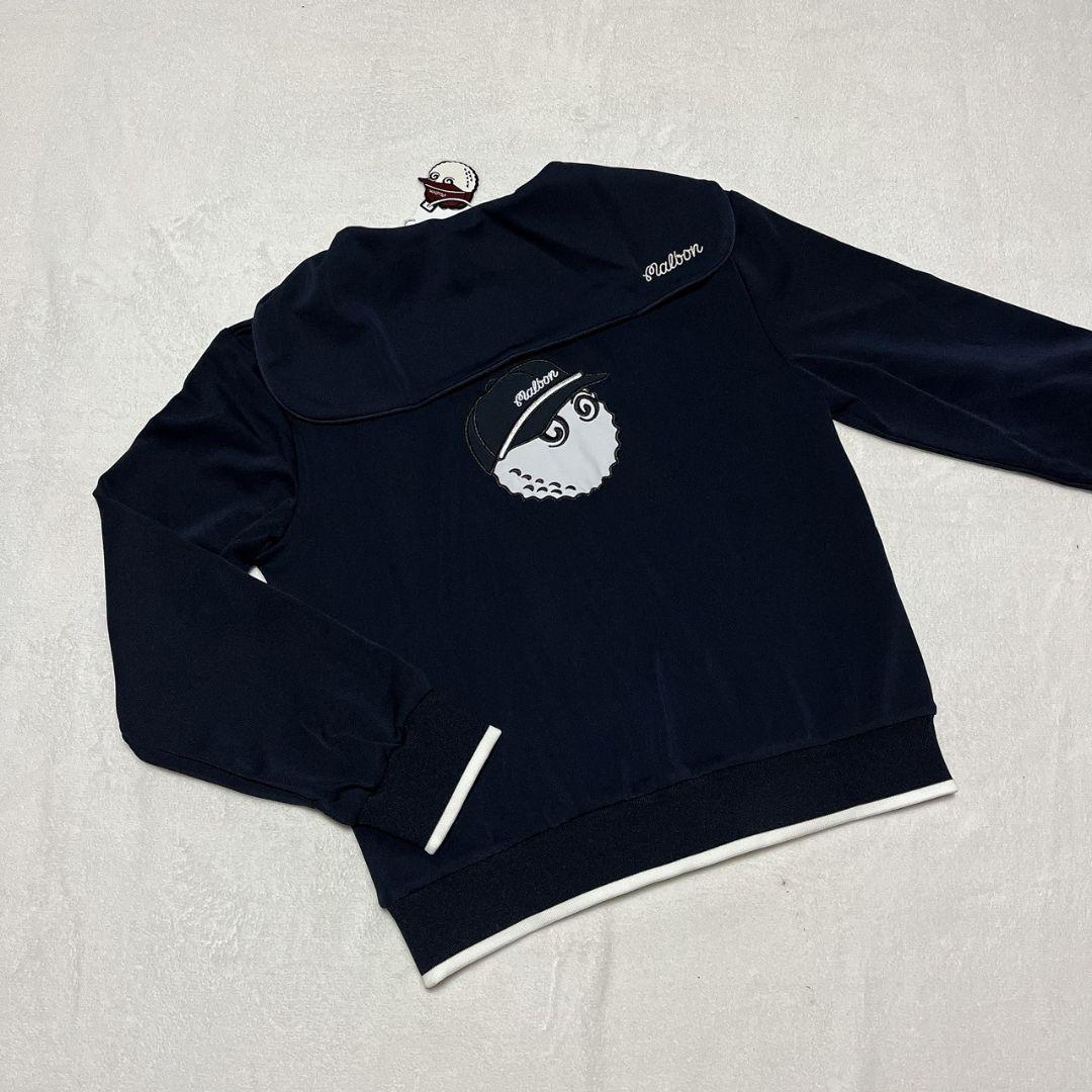 新品　マルボン　Malbon golf ゴルフ　トップス　ネイビー　M