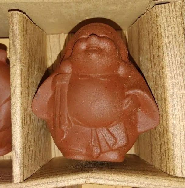 七福神置物　赤土焼き　三枝惣太郎作　送料込み