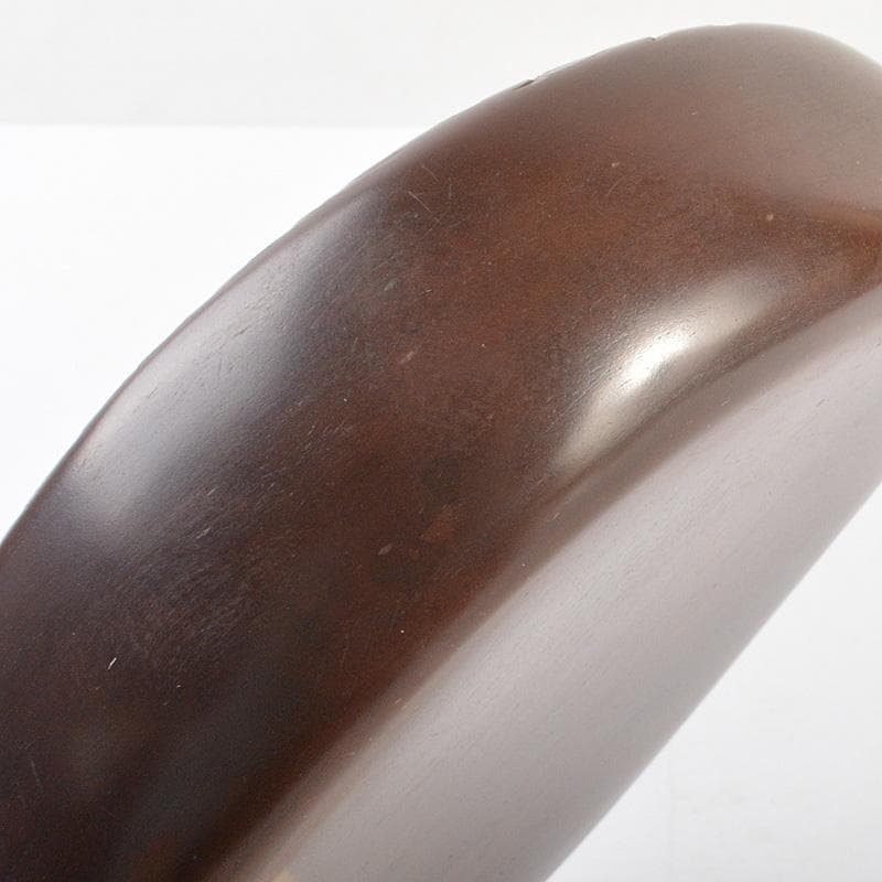 書道具　二代目　相馬羊堂作　紅渓石硯　C　6296