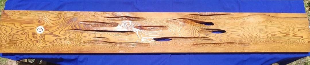 銘木 本屋久杉化粧板 7.5尺×1尺×1.5寸 香木 ハスランマ 自然木目505