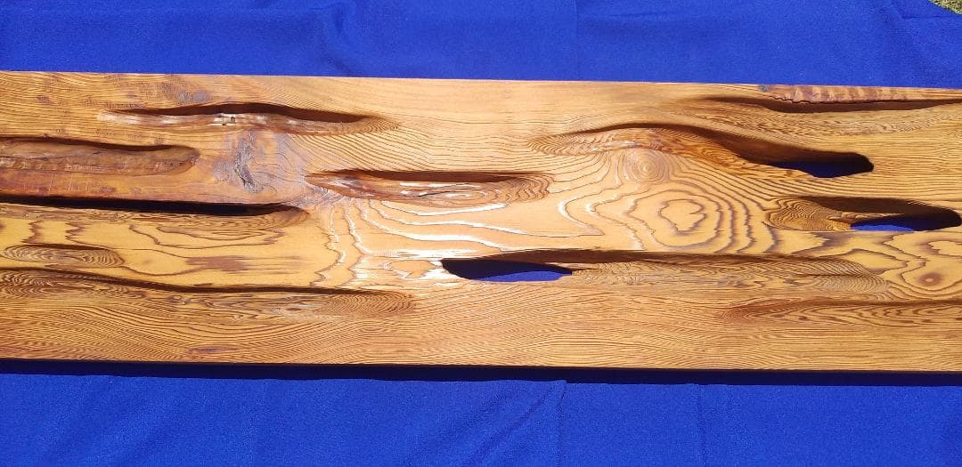 銘木 本屋久杉化粧板 7.5尺×1尺×1.5寸 香木 ハスランマ 自然木目505