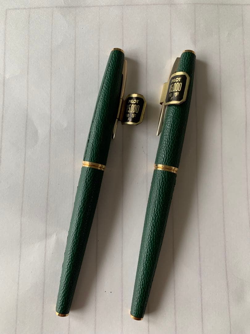 PILOT（パイロット） レザー軸 万年筆 18K F