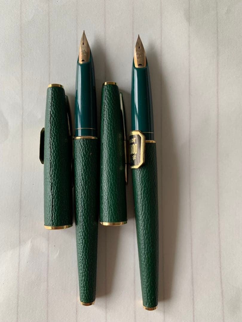 PILOT（パイロット） レザー軸 万年筆 18K F