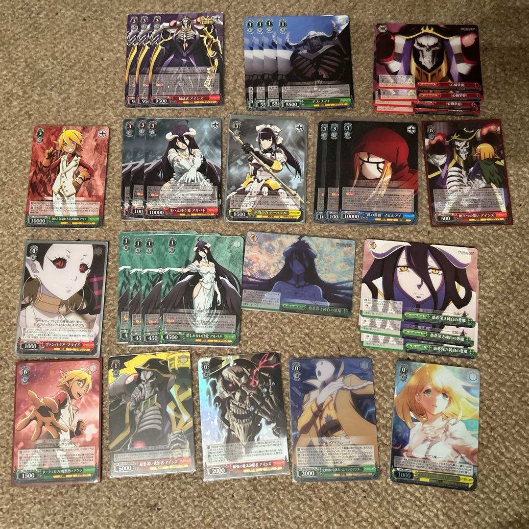 ヴァイスシュヴァルツ オーバーロード デッキ パーツ セット