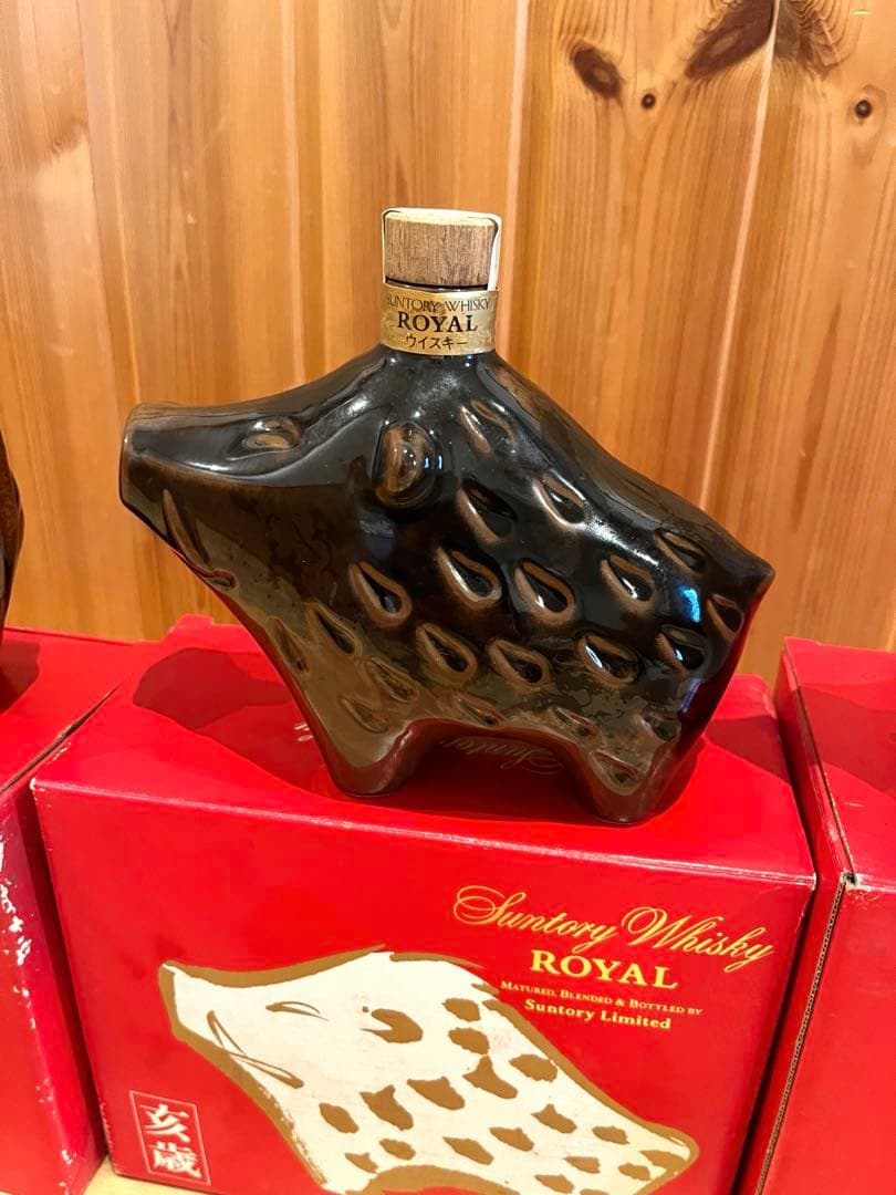 サントリーウイスキー ロイヤル 3本セット　干支　いのしし　ねずみ　うし