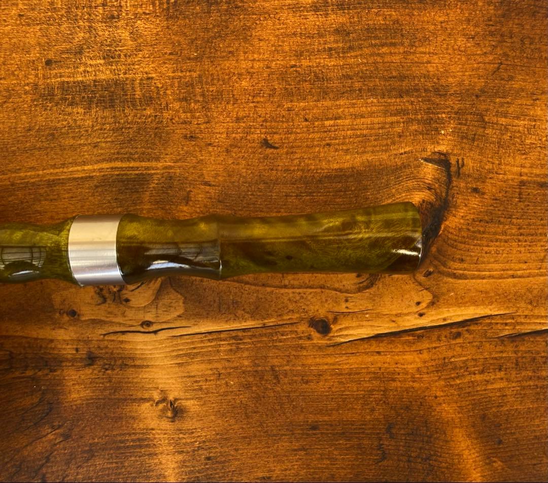 ウッドグリップ　トラウトロッド　ウッドリールシート　ロッドビルディング　渓流釣り