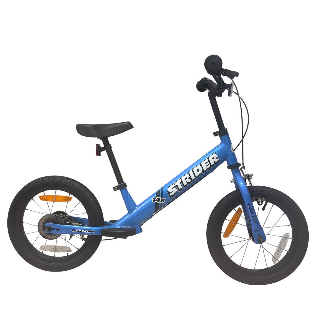 美品 ストライダー STRIDER 14X スティールブルー 青 バランスバイク