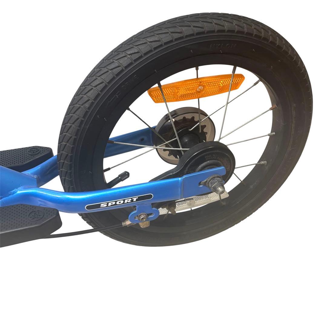 美品 ストライダー STRIDER 14X スティールブルー 青 バランスバイク