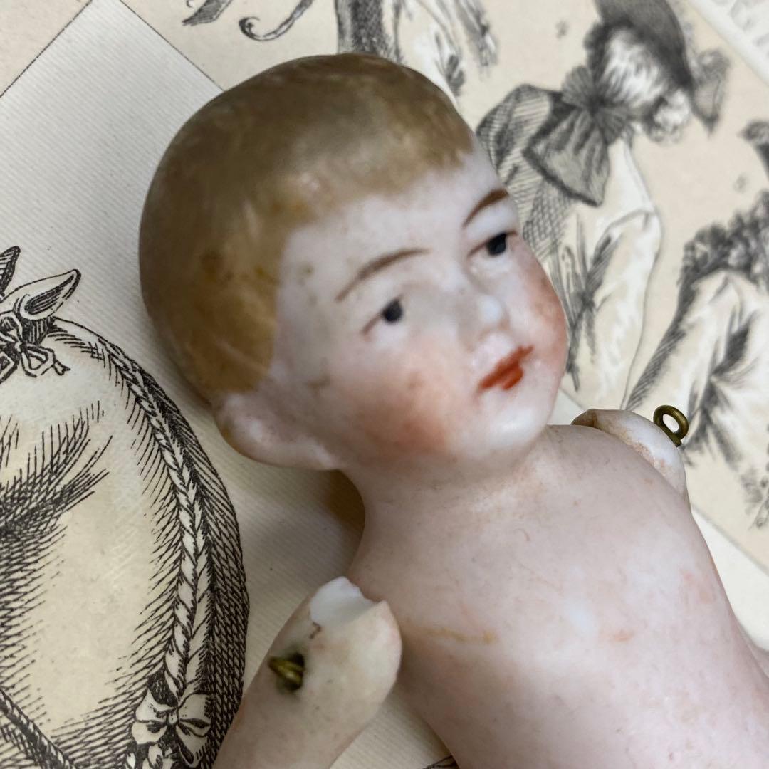 ドイツアンティーク ビスクドール 9cm