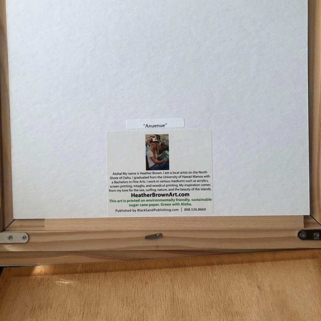 ヘザーブラウン　絵画　Lサイズ　フレーム付