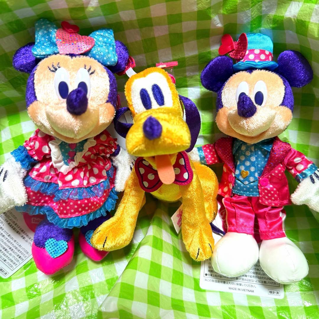 ミニーのファンダーランド　ぬいぐるみバッジ3点セット