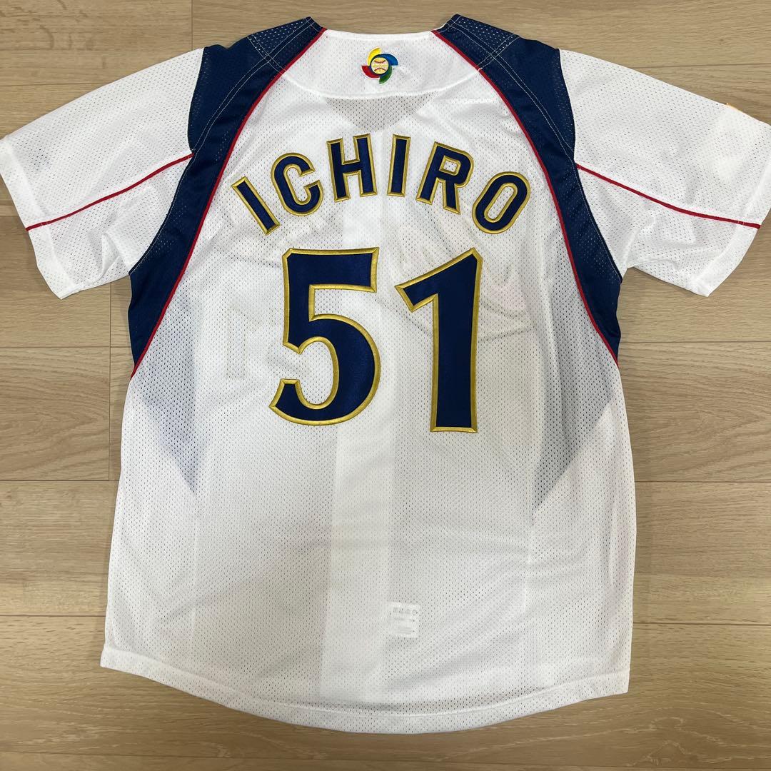 侍ジャパン　イチロー刺繍ユニフォーム　ホームユニフォーム